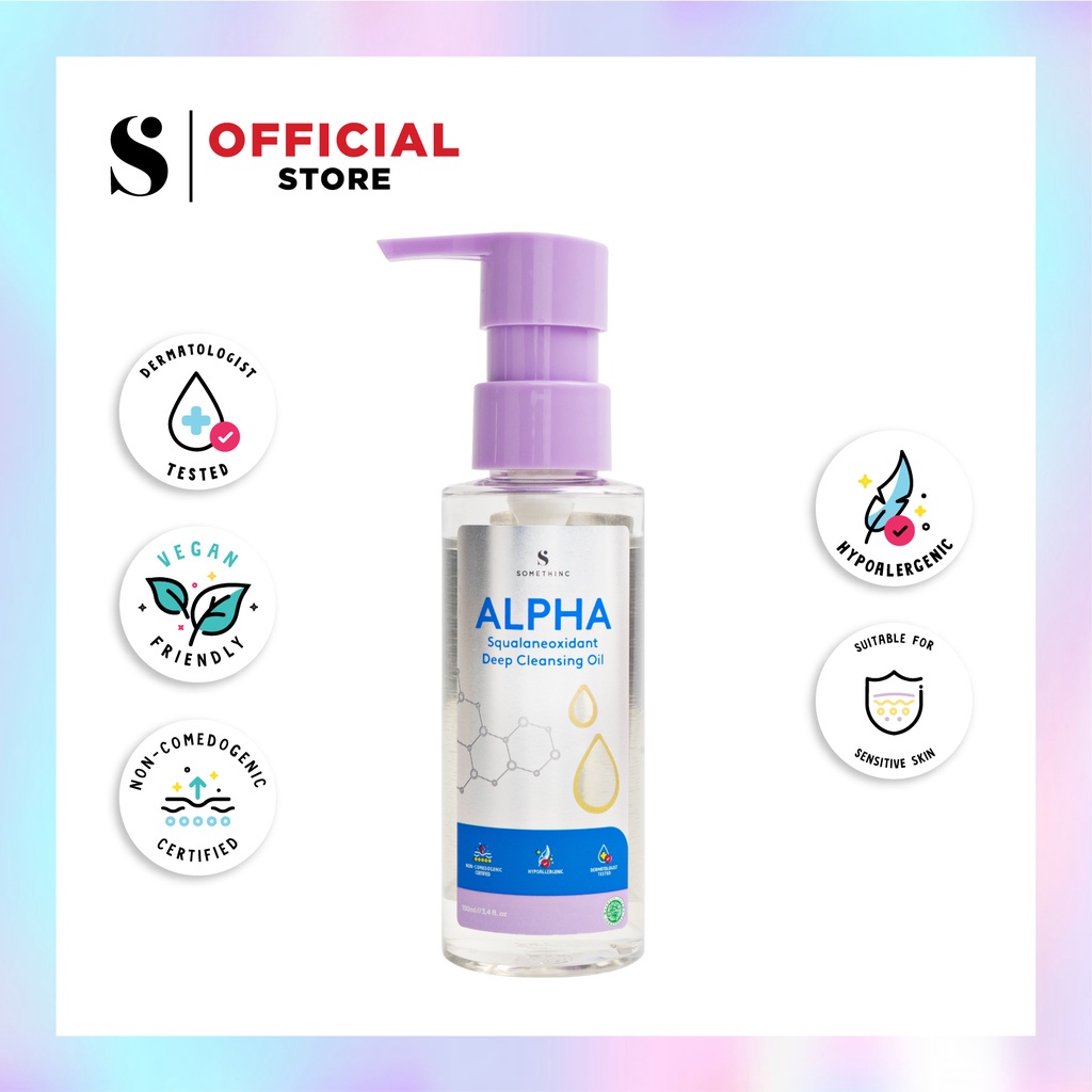 SOMETHINC Alpha Squalaneoxidant Deep Cleansing Oil |  Reset Gentle Micellar Cleansing Water