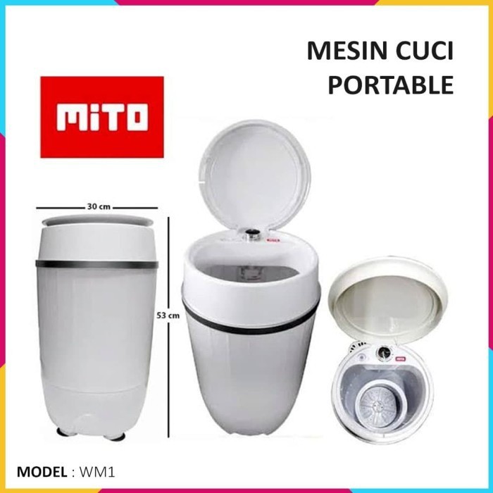 [BD] Mito WM1 Mesin Cuci Mini Portable 3,5 KG