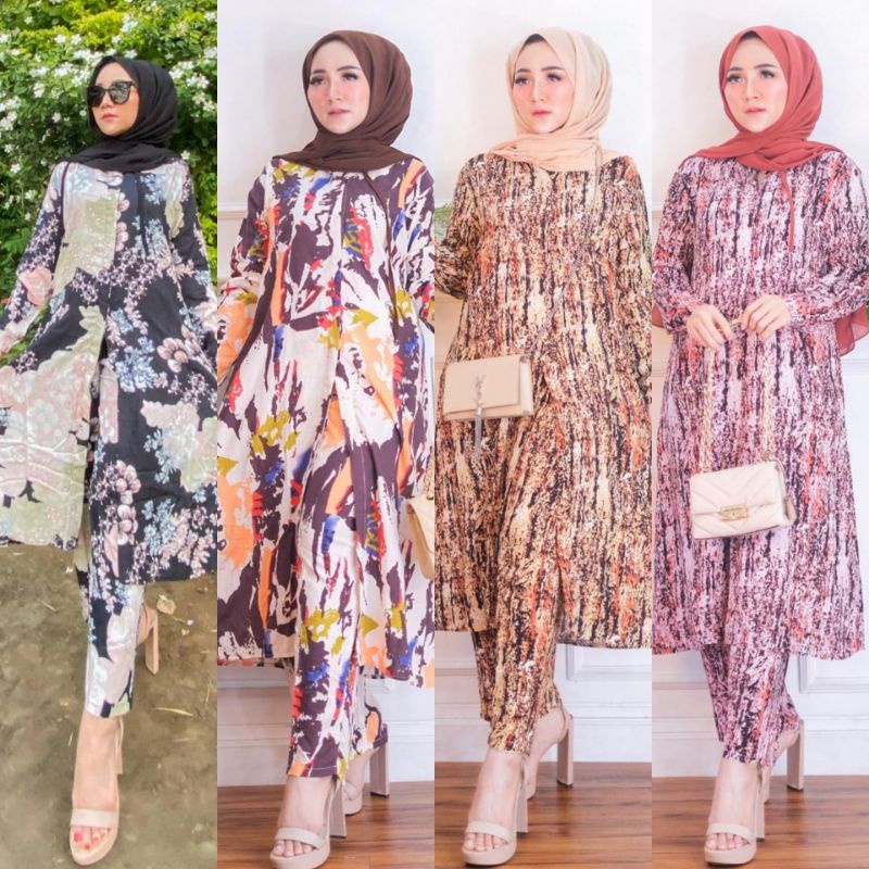 Agatha Tunik Set/Army Tunik Set/Ajeng Tunik Set by nagisshop