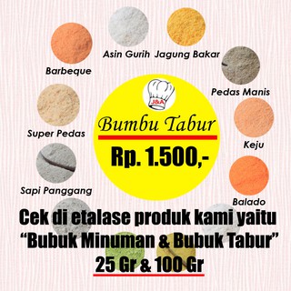 BUMBU TABUR BUBUK TABUR NET 100GR BUBUK KENTANG BUMBU KENTANG KERIPIK