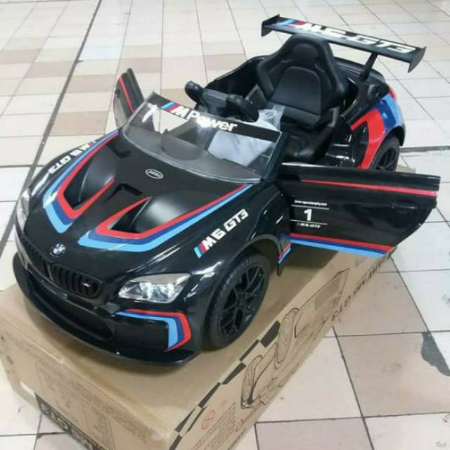 Mobil aki anak pliko BMW M6 Original license FREE_ONGKIR_JAWA