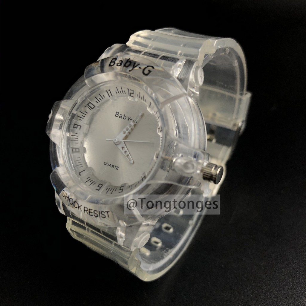 COD JAM TANGAN WANITA RUBBER MAGNET MURAH CASIO BABY G TRANSPARANT IMPORT GROSIR MURAH G-SHOCK A26