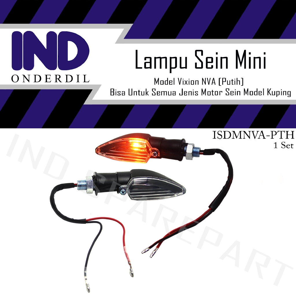 Lampu Sein-Sen Ritting-Riting-Retting-Reting Sign Depan-Belakang Mini Putih Model Vixion New NVL