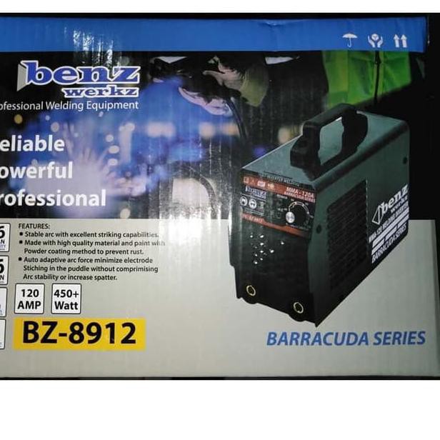 Mesin Las Trafo Inverter Benz Barracuda MMA 120A 450 Watt