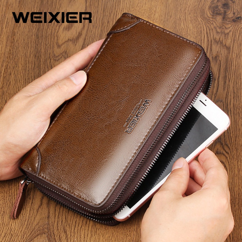 WEIXIER W88 Dompet Panjang Pria Long Bifold Kulit Premium WK-SBY