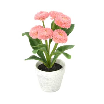 ACE Bunga Artifisial Dengan Pot Daisy - Pink SKU 207770