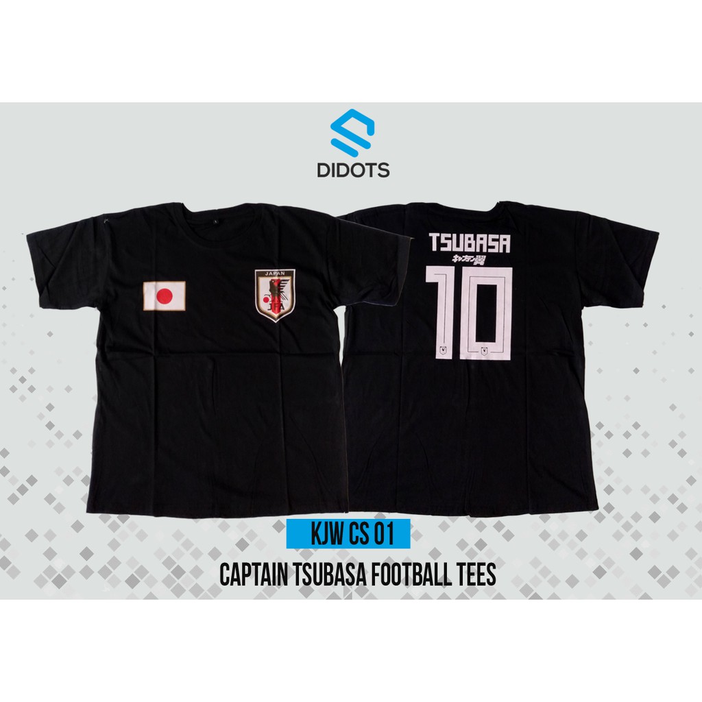 Kaos Anime Captain Tsubasa Football Jepang Katun - KJW CS 01 || KJW CS 02 || KJW CS 03
