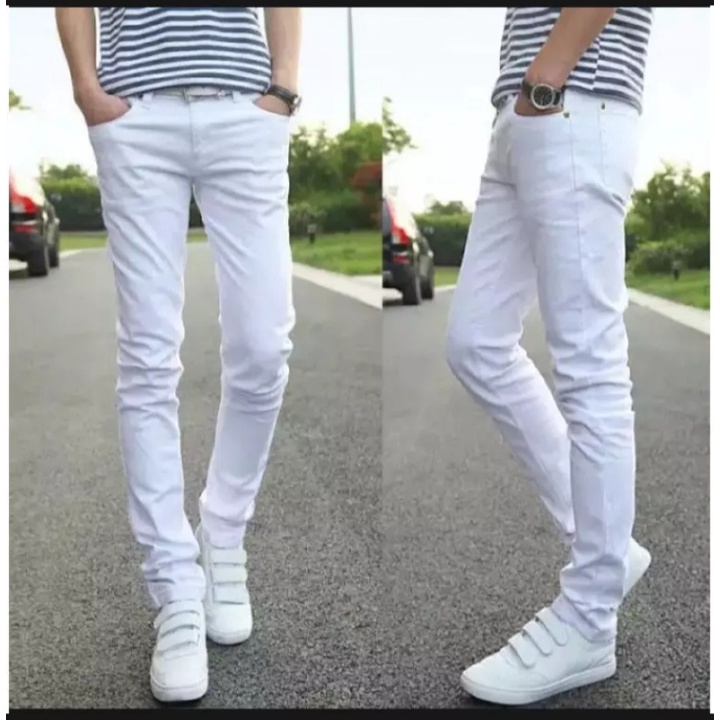 Celana Jeans Putih Pria / Celana Jeans Putih / Celana Putih Jeans Putih / Celana Jeans Putih Terbaru