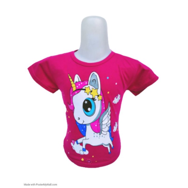 kaos anak perempuan unicron cute//USIA 1-10 TAHUN