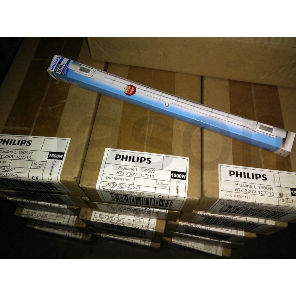 Lampu halogen stik plusline Philips 1500 watt 1500w