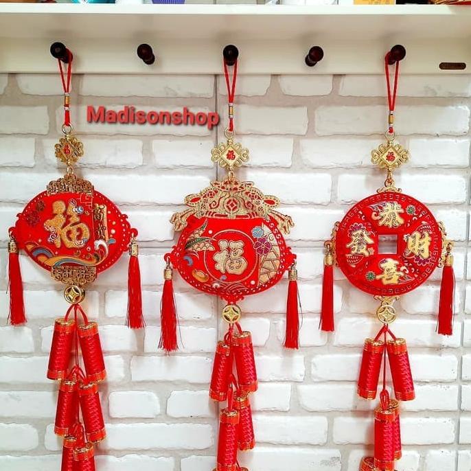 

Hiasan Imlek/Angpao Imlek Tempat Kue Imlek Bulat Sekat Kado Imlek