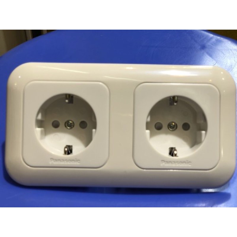 stop kontak seri double panasonic stop kontak 2 gang panasonic CP