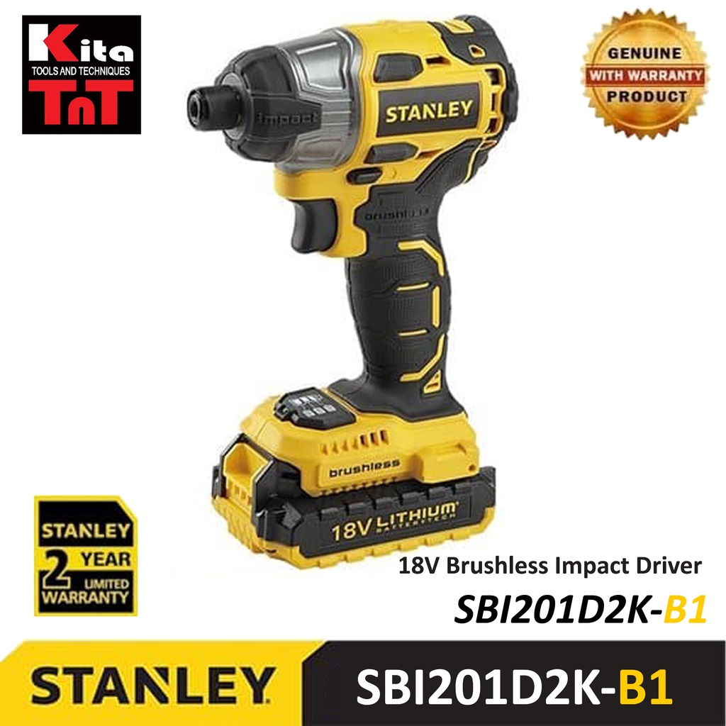 STANLEY - Brushless Impact Driver 18V / Bor Impact - SBI201D2K-B1
