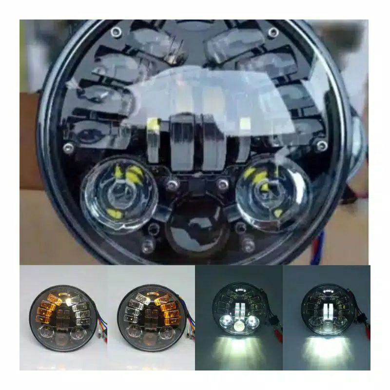 Lampu Depan Daymaker 7 inch Dus Kotak Hitam