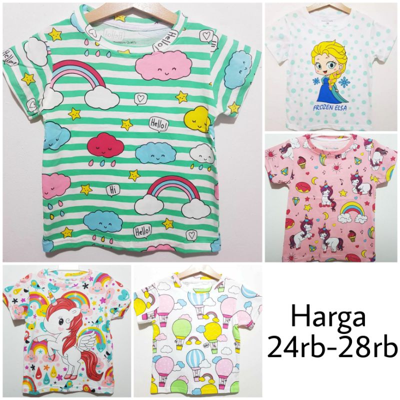 Kaos Anak Perempuan Print Tee