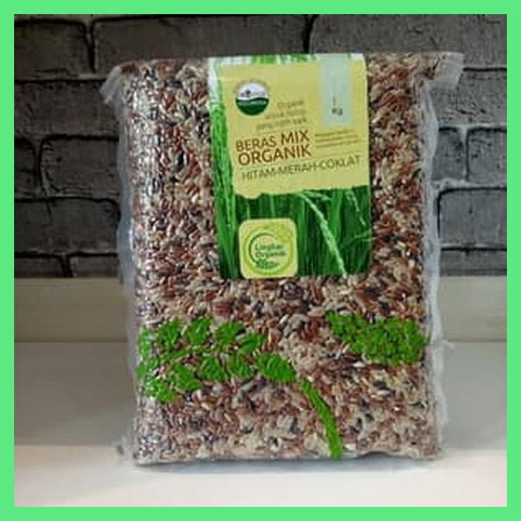 

BERAS MIX GRAIN ( COKLAT, MERAH , HITAM ) ORGANIK 1KG LINGKAR ORGANIK