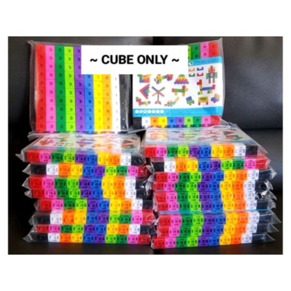 

Math link cube learning set mainan edukasi anak berhitung natematika - Cube only Limited