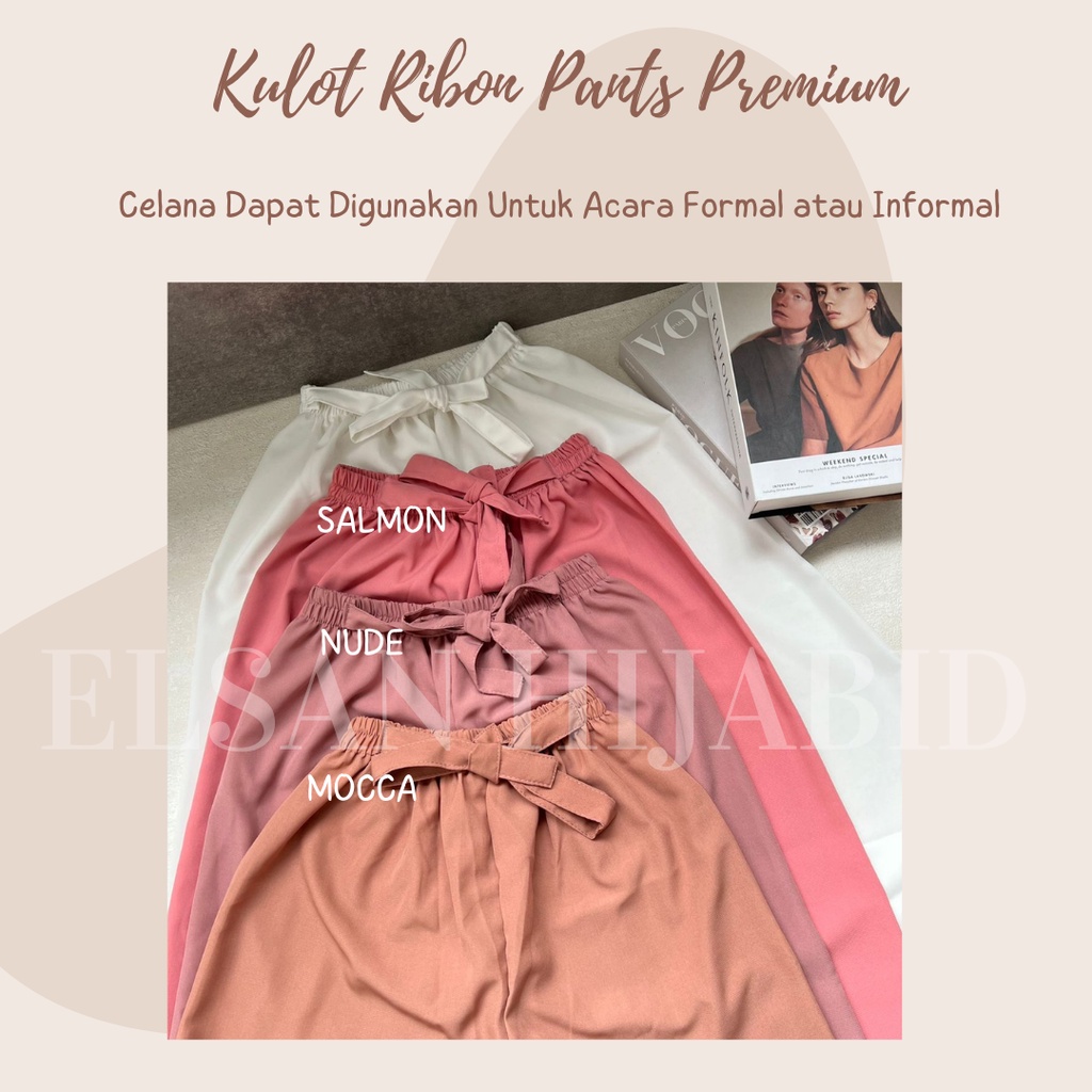 KULOT RIBON PANTS PREMIUM/ CELANA KULOT / KULIT WOLFIS