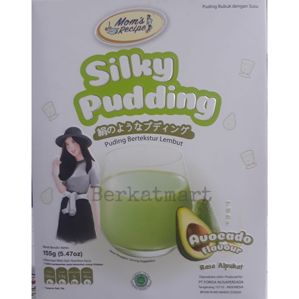 Silky Pudding 155 gram Forisa Puding bubuk dengan susu - AVOCADO