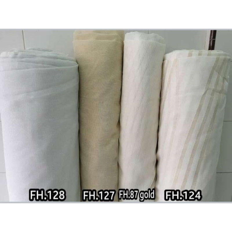 gorden vitrase vitrage vitras puring tipis transparan meteran kain saja minimum pembelian 10 meter g