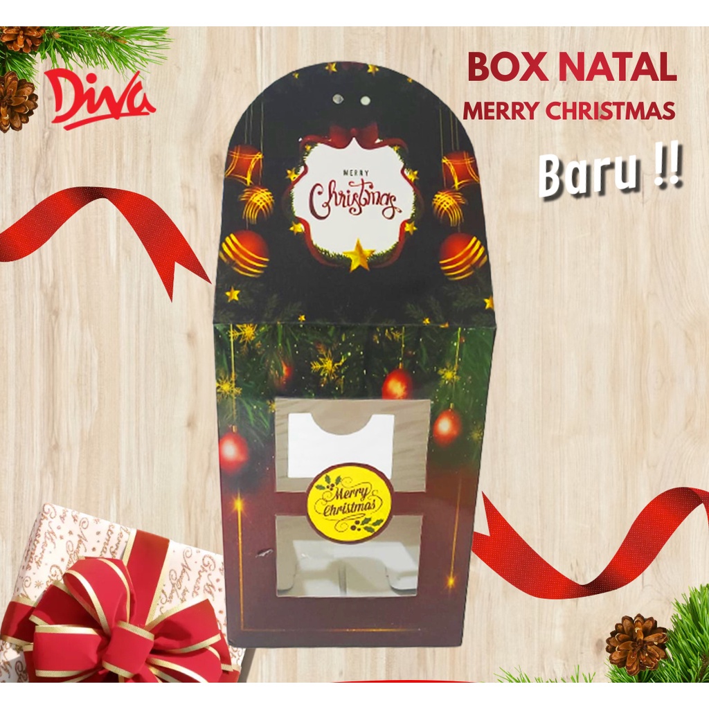 

Box Merry Christmas 14 x 14 x 9 / Dus Natal / Box Toples 500gr