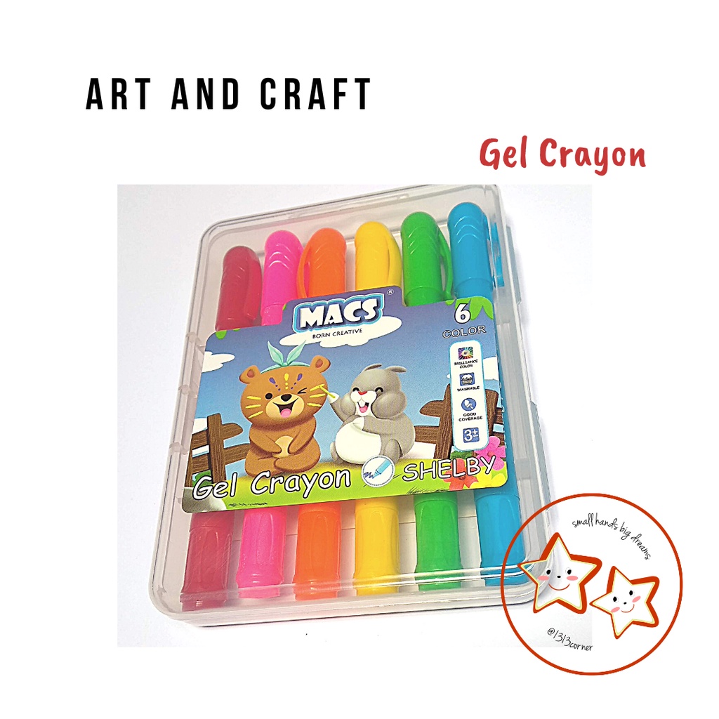 

MACS Gel Crayon Alat Warna Anak isi 6 warna