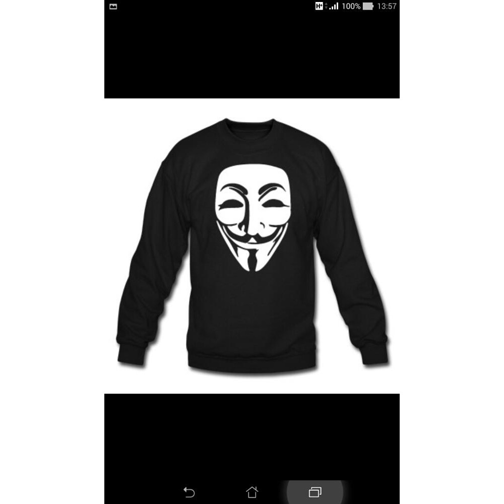 SWEATER ANONYMOUS LOGO