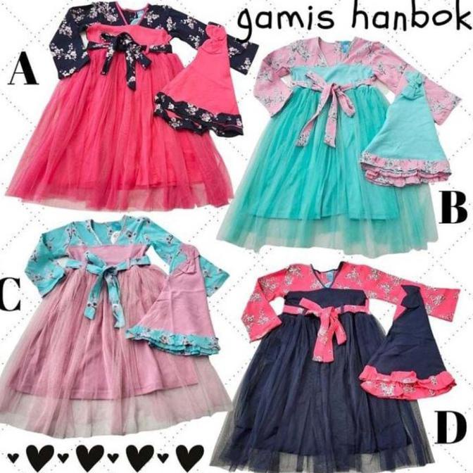 Gamis Anak Bayi Perempuan Baju Muslim Anak Perempuan Hanbok