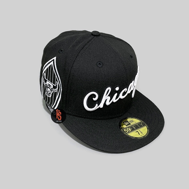 TOPI NEW ERA ORIGINAL 5950 NBA CITY 2 CHICAGO BULLS BLACK