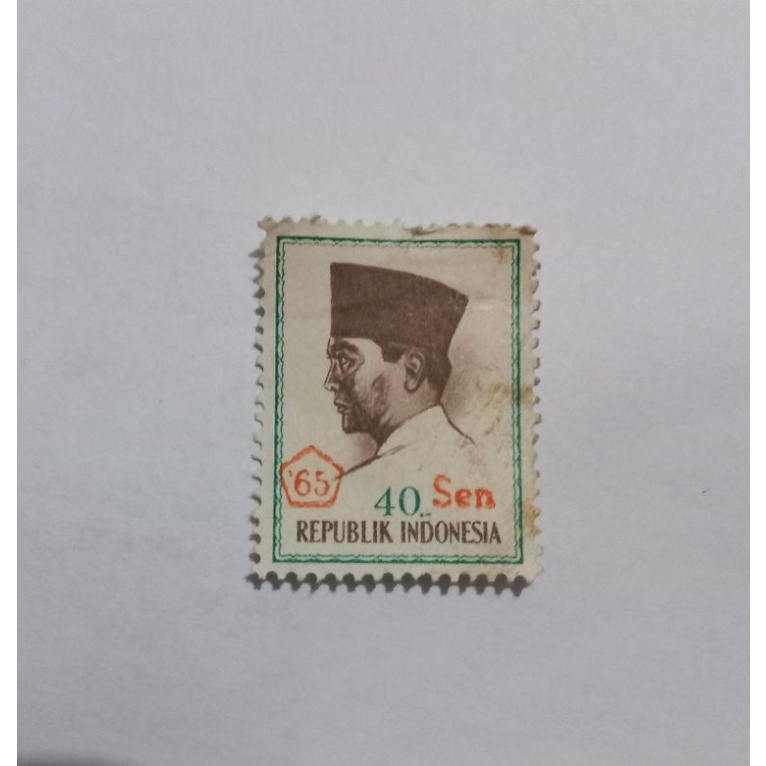

Perangko Seri Soekarno 40 sen tahun 1965