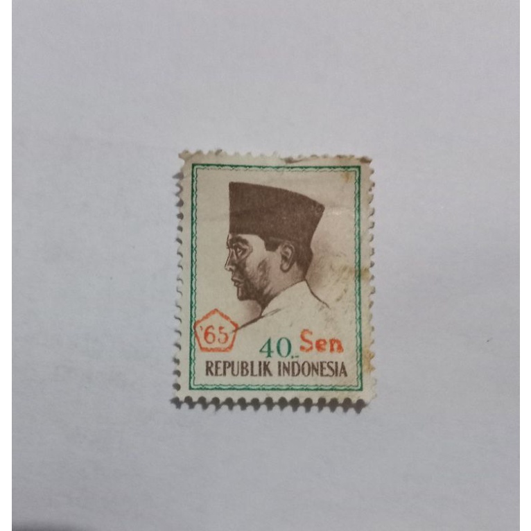 Perangko Seri Soekarno 40 sen tahun 1965