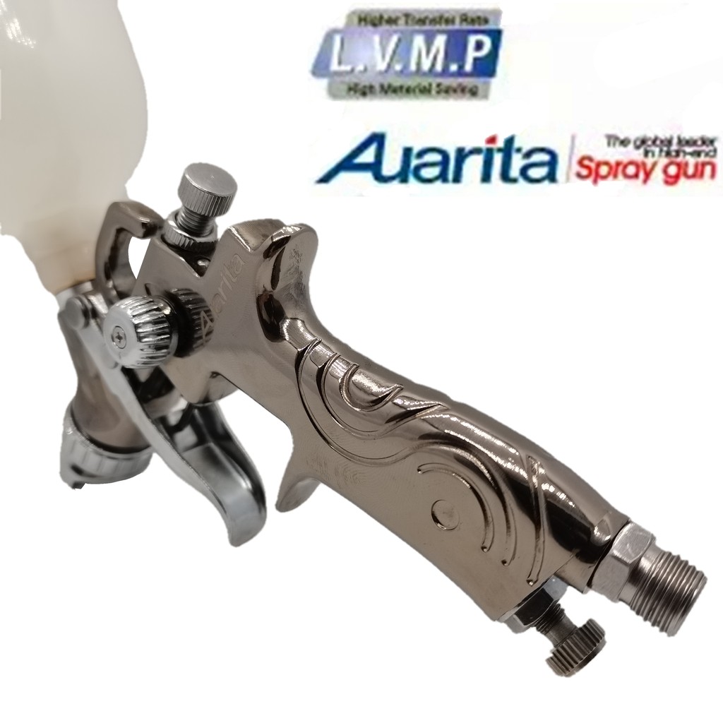 Auarita k350 lvmp car spray gun for paint  Kecil Bahan Chrome Permukaan Krom 0.8mm spray paint gun