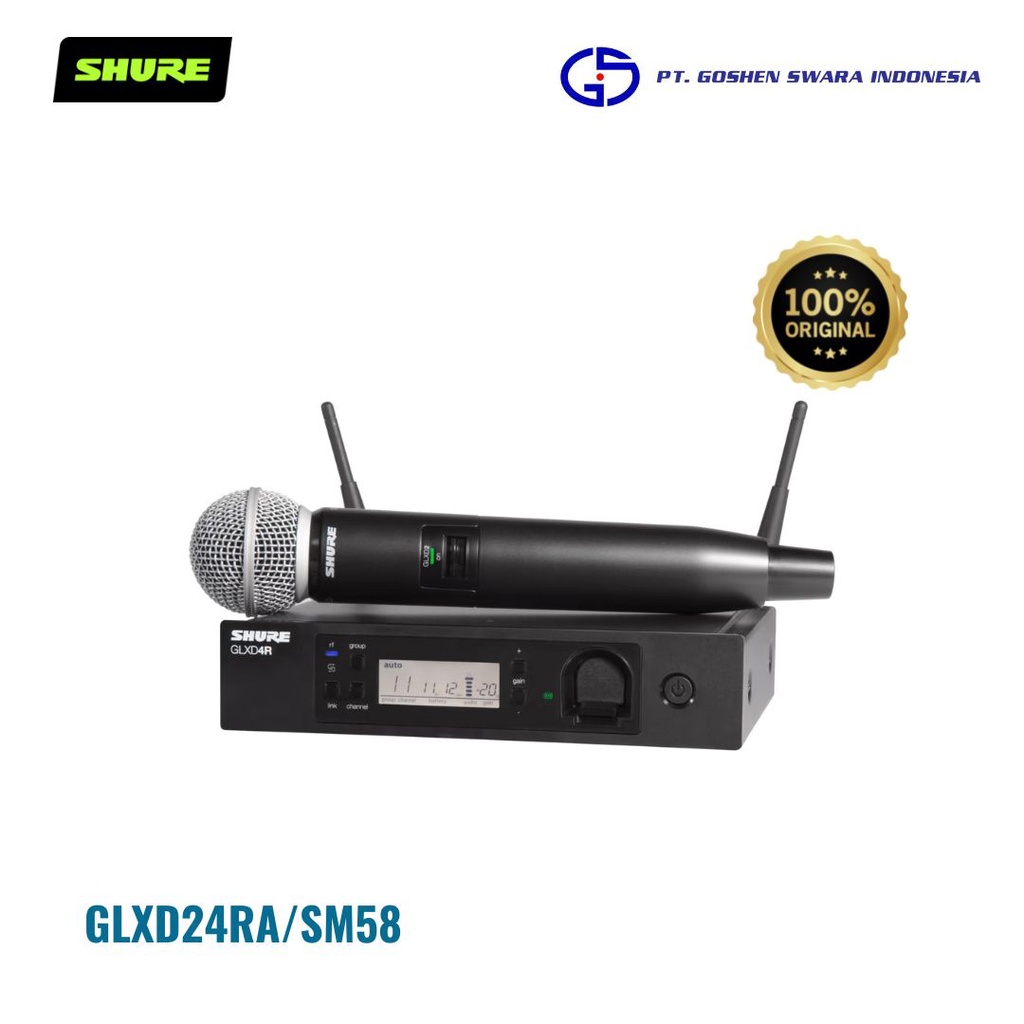 GLXD24R/SM58 Wireless Vocal Microphone Shure Mikrofon Original