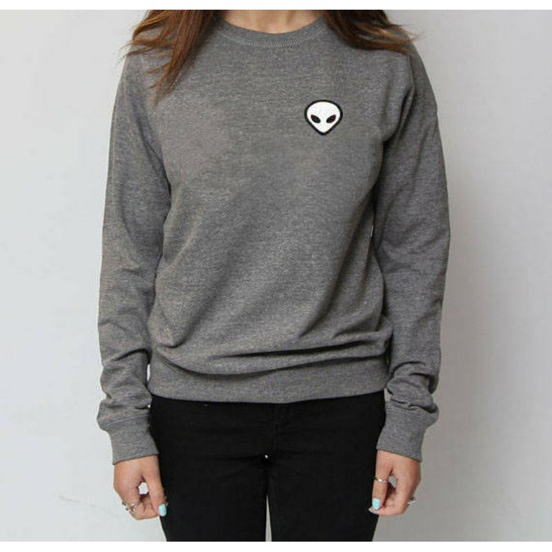 S - XXXXXL(6XL) Sweater Alien Ghost Sweatshirt BIGSIZE OVERSIZE Cute Astronomy Sweater Aliens JUMBO