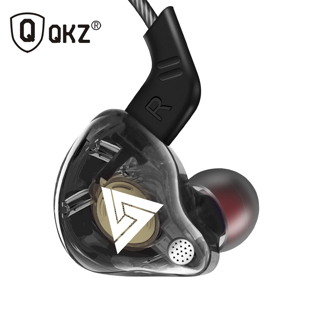 Qkz Earphone Sport Model In-ear Driver Musik HiFi dengan Mic untuk Lari QKZ-CK5 jn