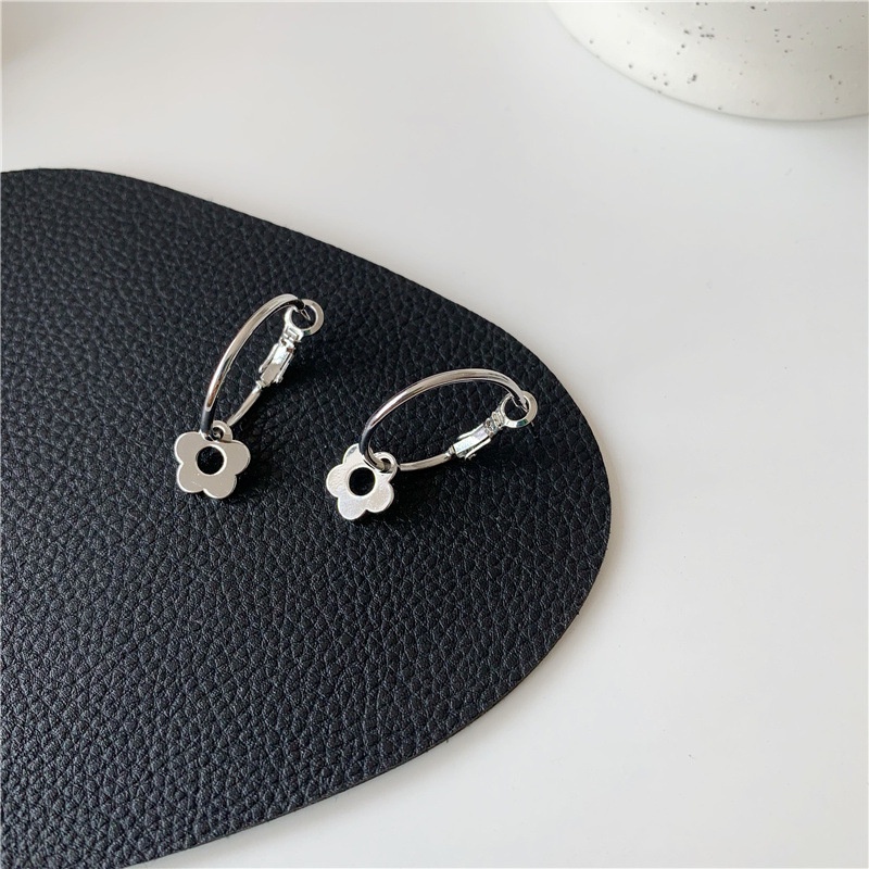 Metal Flower Earrings Accessories Korea Simple Casual