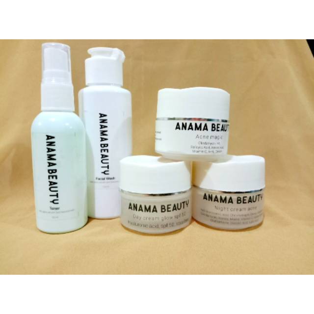 Anama beauty Paket acne glow (JERAWAT BERAT) RADANG DAN ...