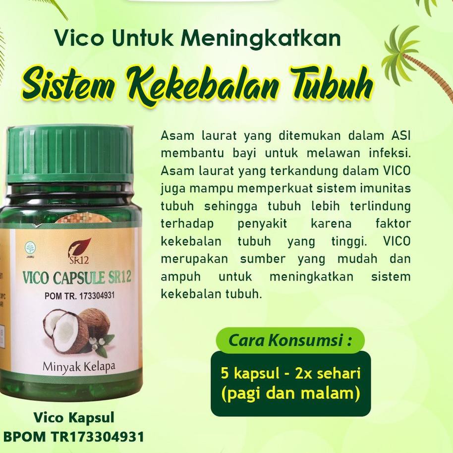 

（DIKIRIM DARI JAKARTA） IMUN BOOSTER !! VCO MINYAK KELAPA MURNI SR12 / VICO VIRGIN COCONUT OIL 60ml/