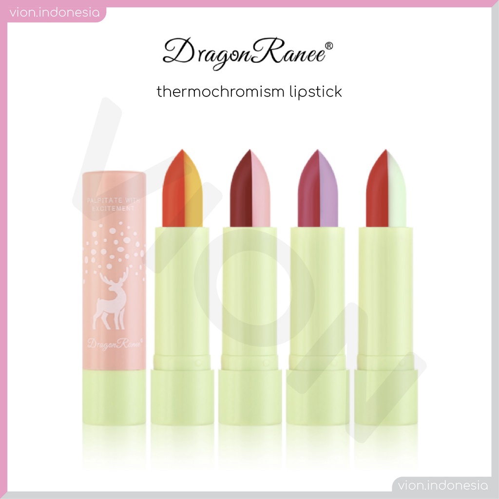 DRAGON RANEE Deer Lipstick Thermochromism Lipstik Warna Original DR007