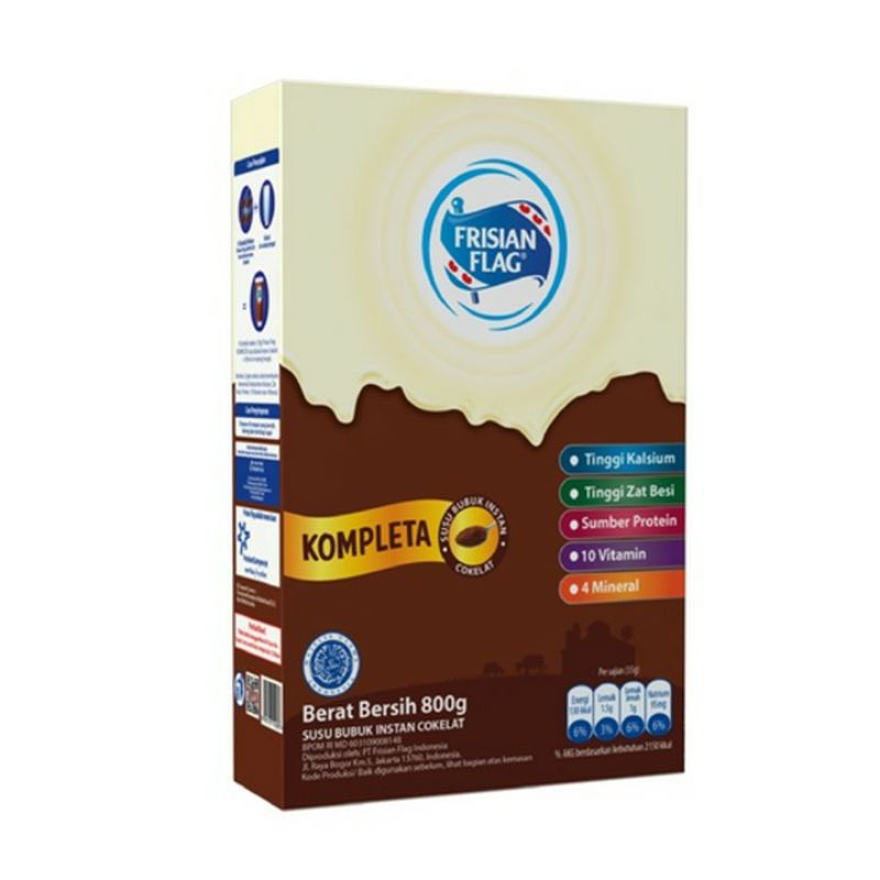 

SUSU BUBUK FRISIAN FLAG RASA COKLAT 800 GRAM