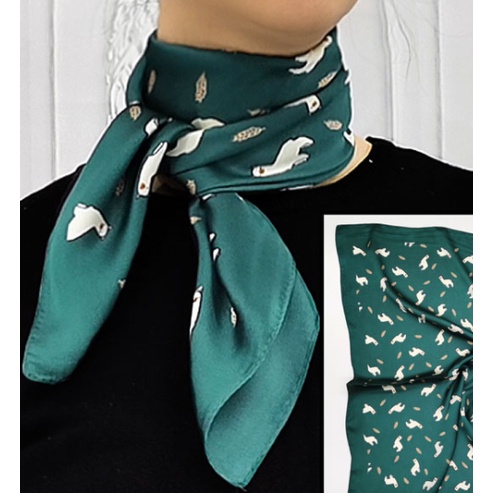 Mini Syal Korean Fashionable Wanita sutra syal leher syal tas syal 70x70cm wanita scarf satin