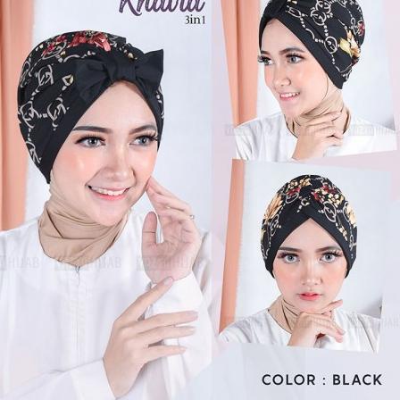 [KODE PRODUK 0GPRP4276] KHAIRA Jilbab Turban Instan Motif Wanita Dewasa Langsung Pakai - Hijab Kerud