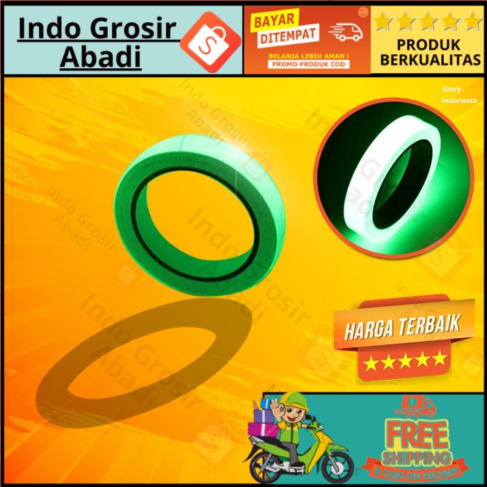 

GLOW IN THE DARK TAPE SELOTIP FOSFOR LUMINOUS STICKER LAKBAN NIGHT