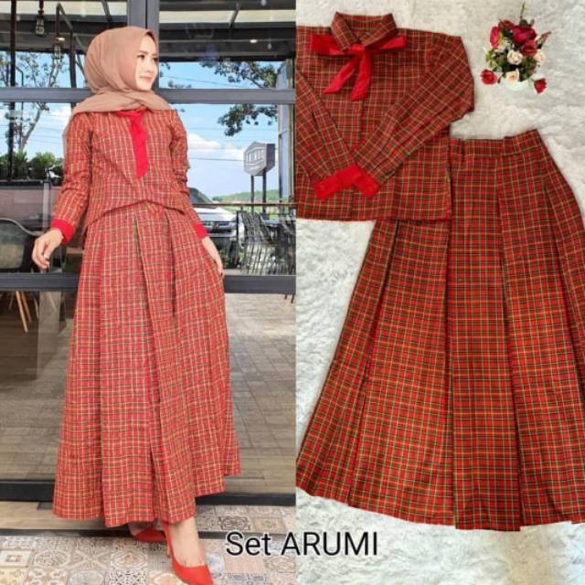 Setelan arumi (atasan + rok)