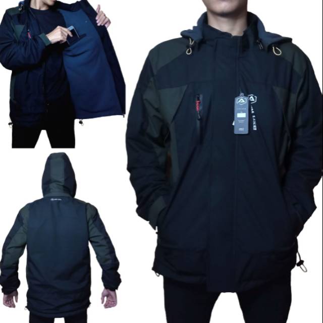 JAKET OUTDOOR ALL USE WATERPROF BLACK