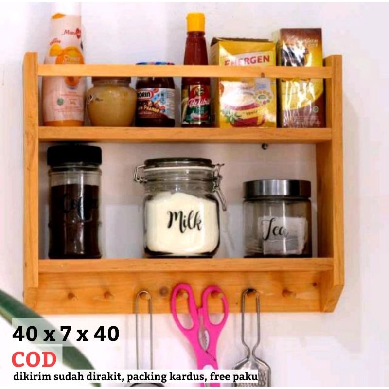 rak bumbu tempel dinding / rak bumbu susun / rak bumbu minimalis / rak bumbu dinding