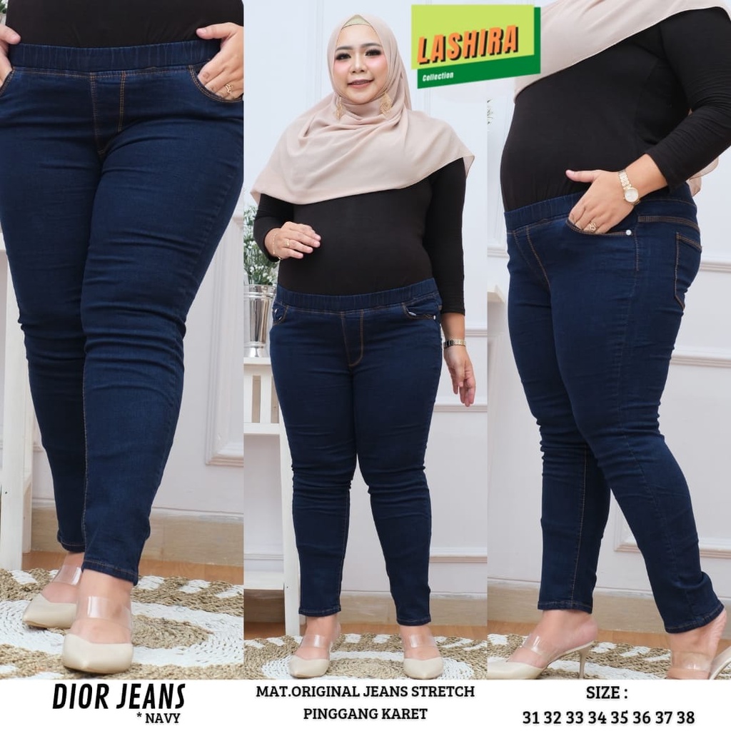 dior jeans clana celana jean jins baggy pants pant super jumbo besar big over size bigsize pinggang 