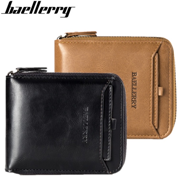 Baellerry Dompet Pria Bahan Kulit Horizontal - D3124