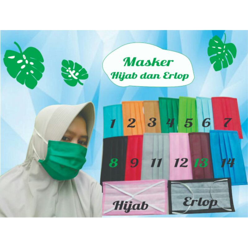 

masker murah spunbond 2 play warna warni