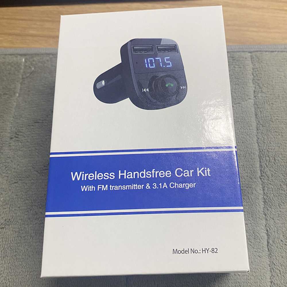 Bluetooth Audio Receiver FM Transmitter Handsfree with USB Car Charger